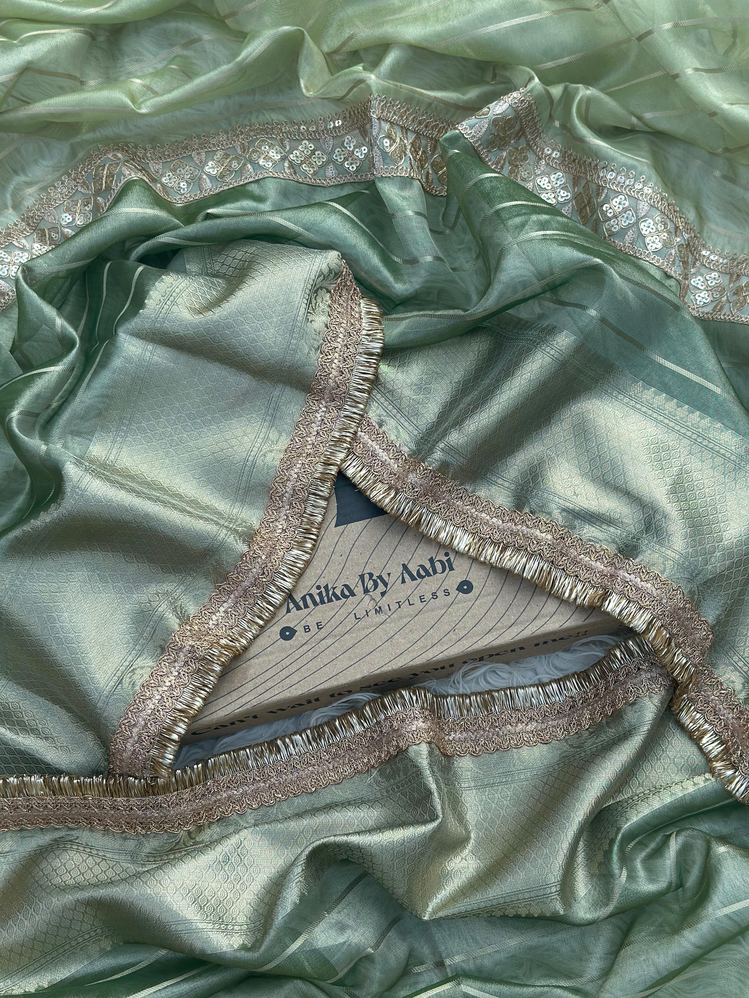 Anika's Banarasi Tissue silk saree-YARA2
