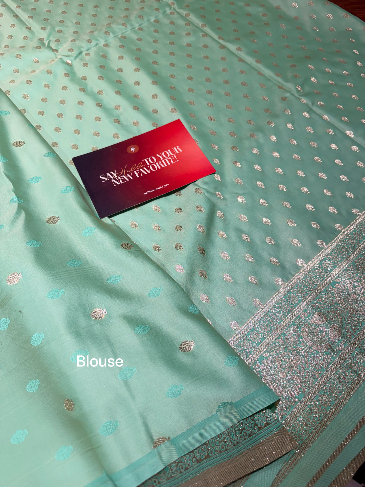 Banarasi soft silk in Teal with silver zari exclusive Edit