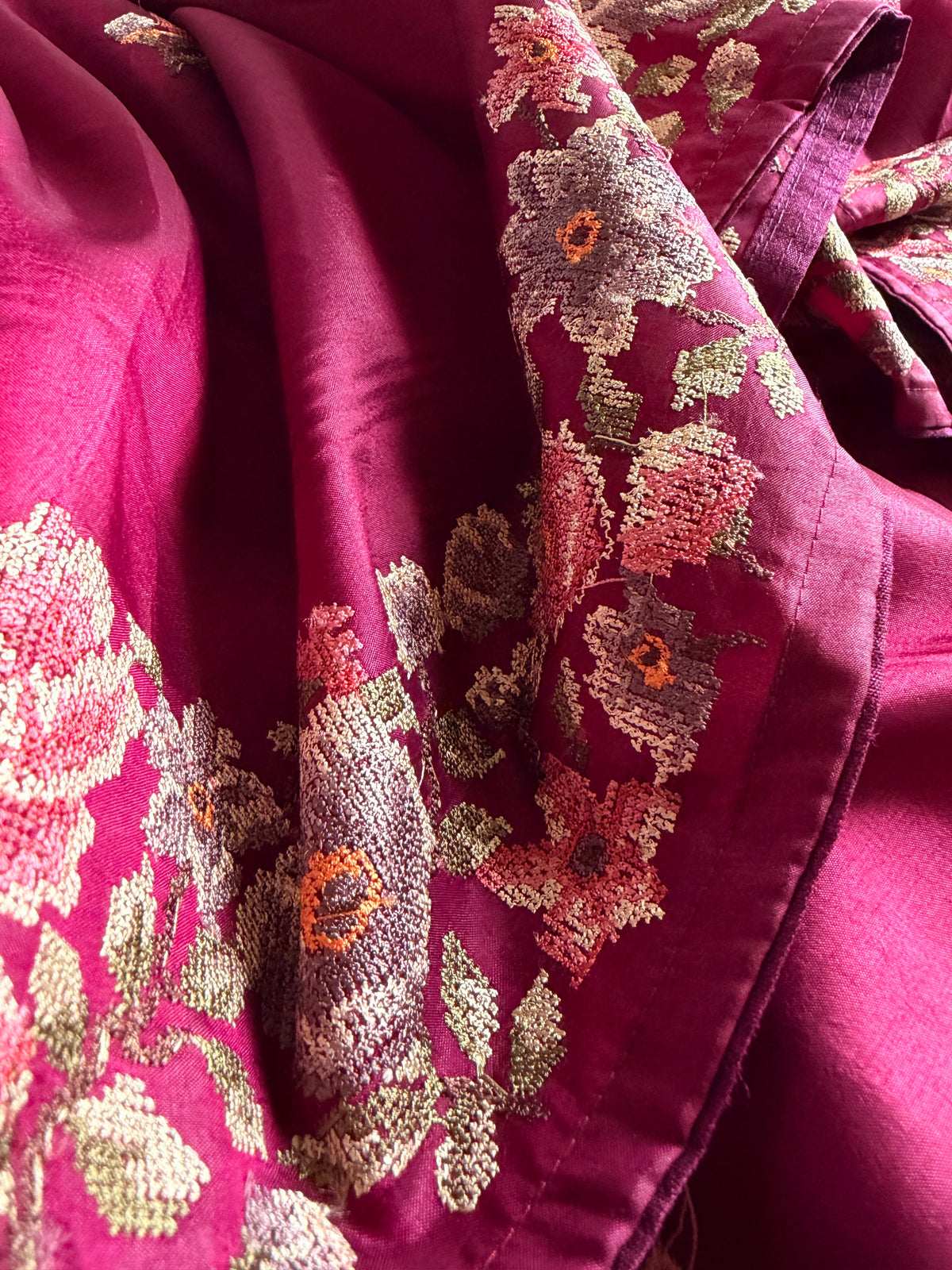 Soft chinon Floral Saree-01