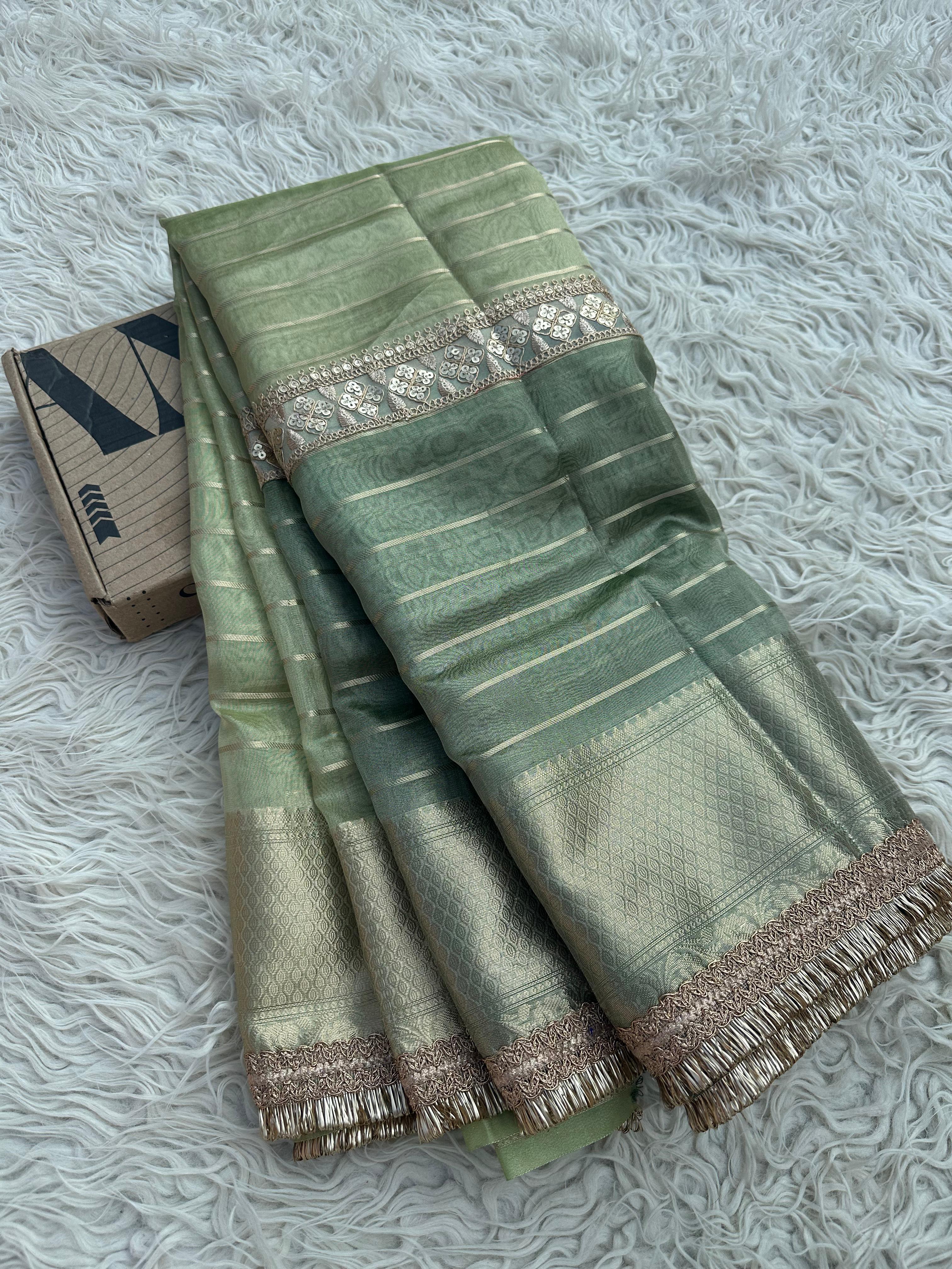 Anika's Banarasi Tissue silk saree-YARA2