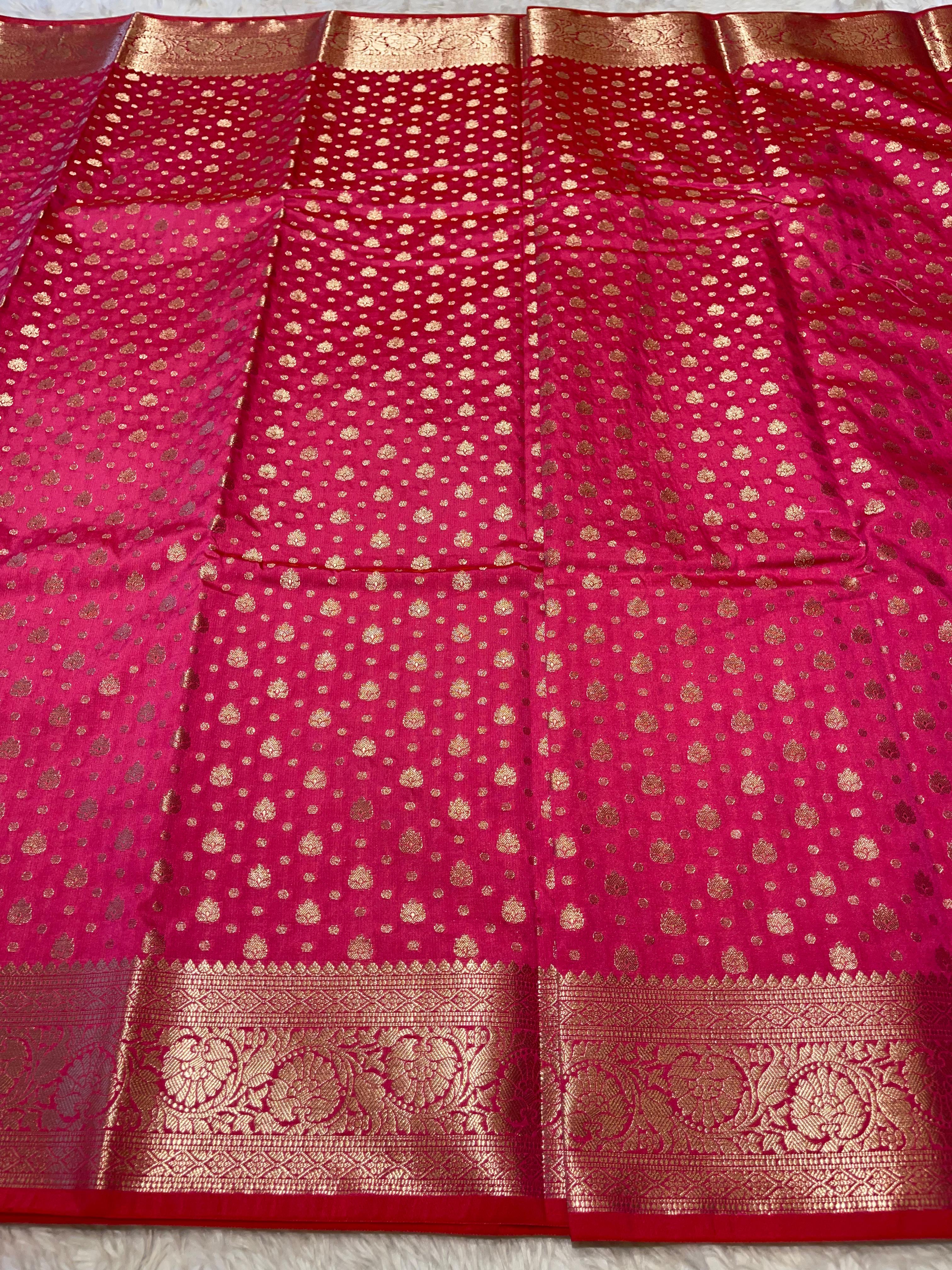 ANIKA'S SEMI KATAN SILK SAREE - ASK04