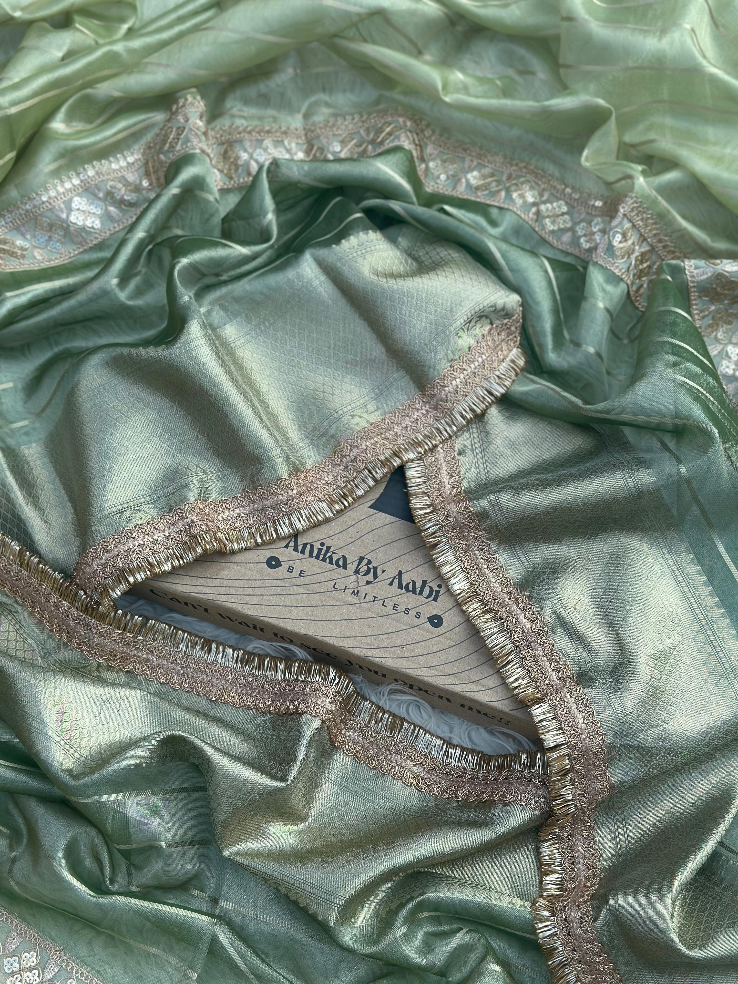 Anika's Banarasi Tissue silk saree-YARA2