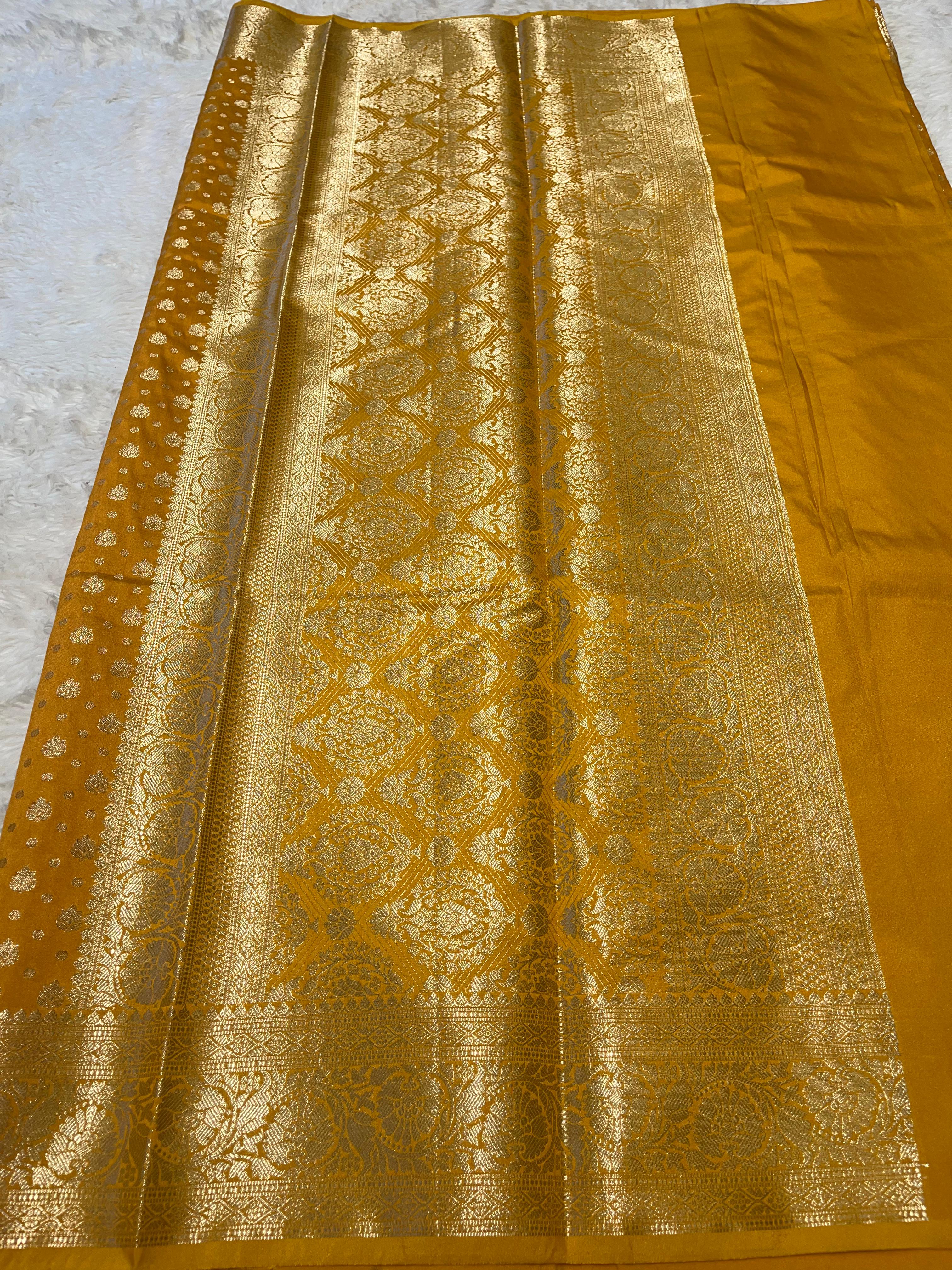 ANIKA'S SEMI KATAN SILK SAREE - ASK06