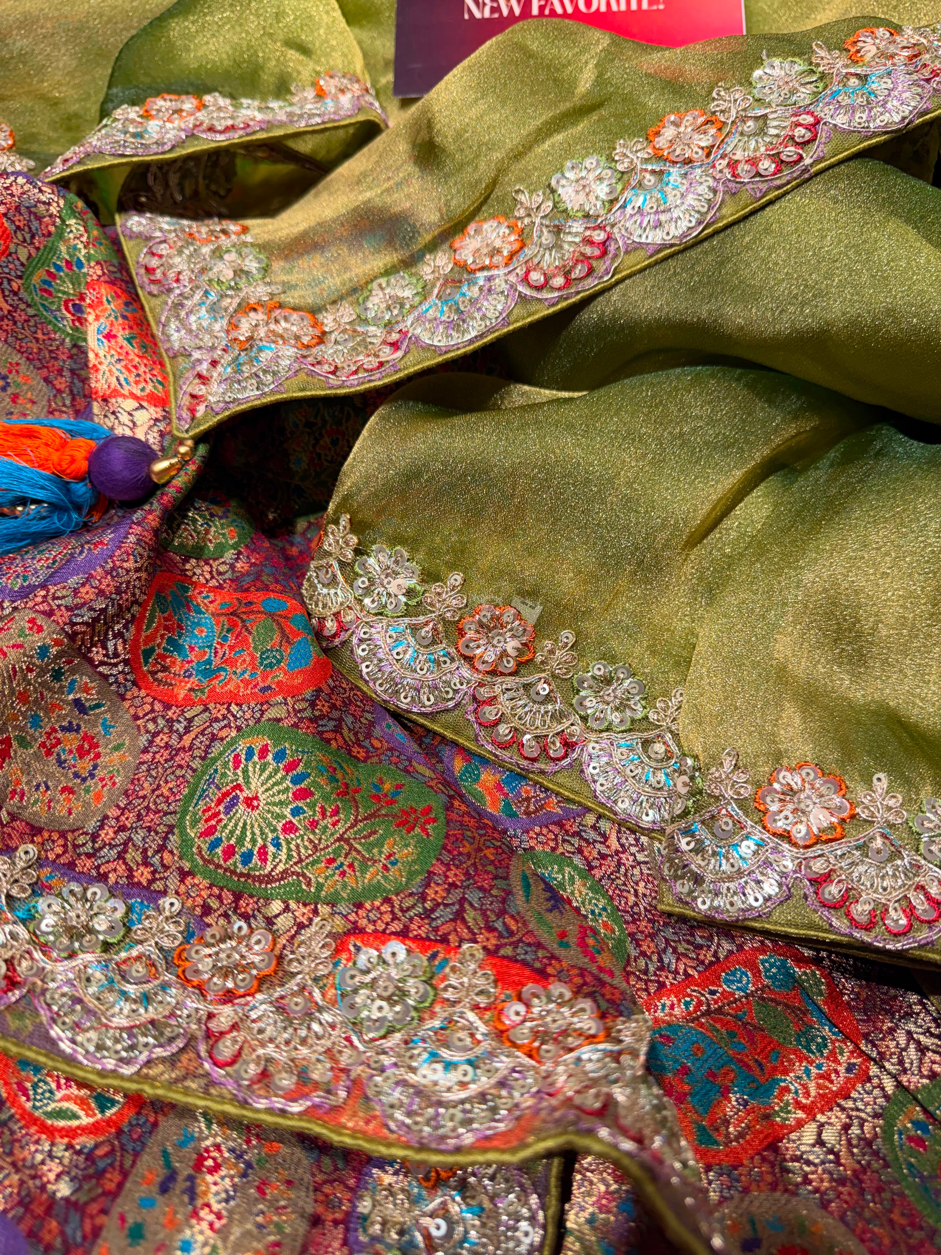 Anika's Green Designer Saree -Anaya Festive Edit AA366