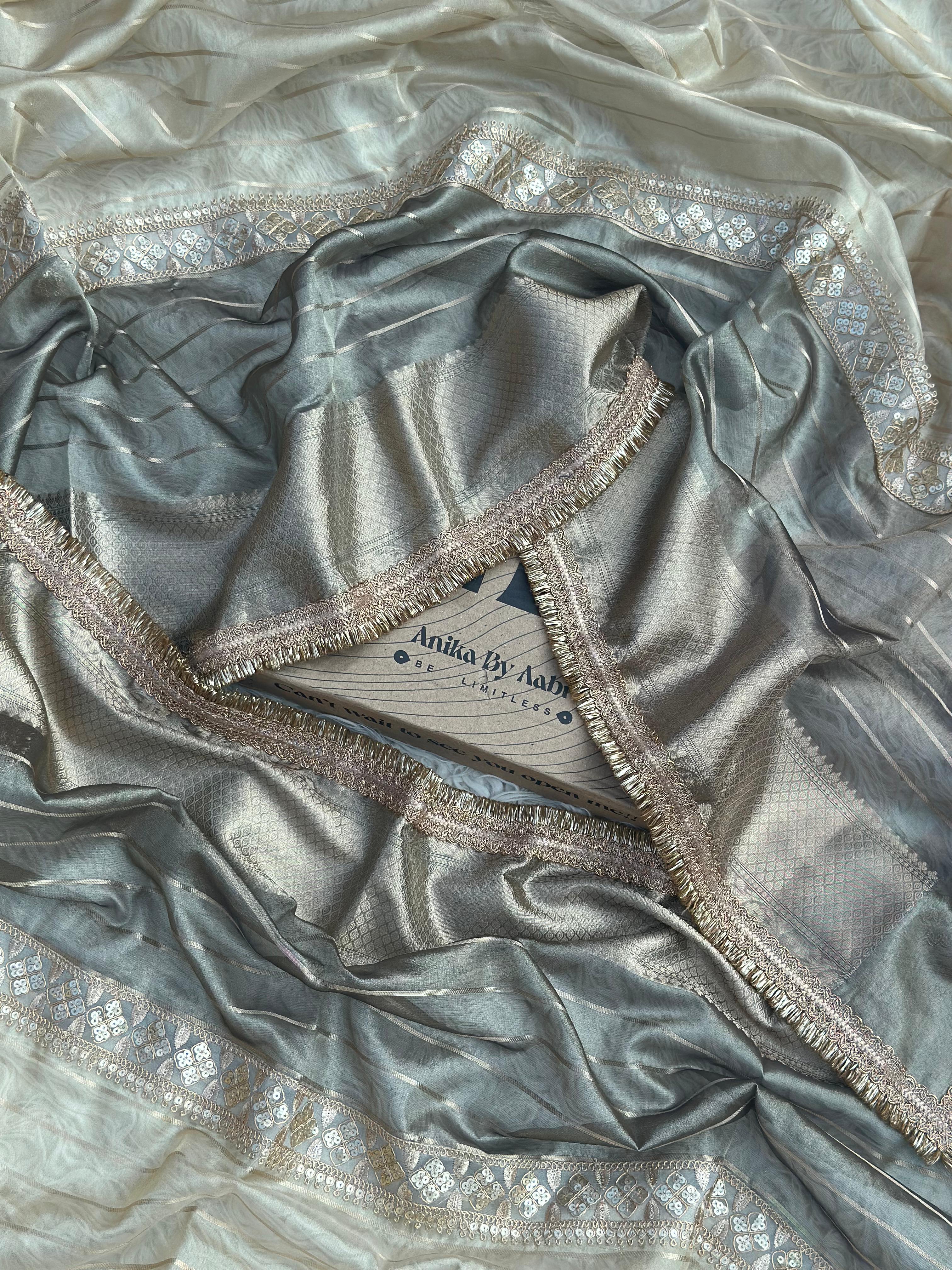 Anika's Banarasi Tissue silk saree-YARA3