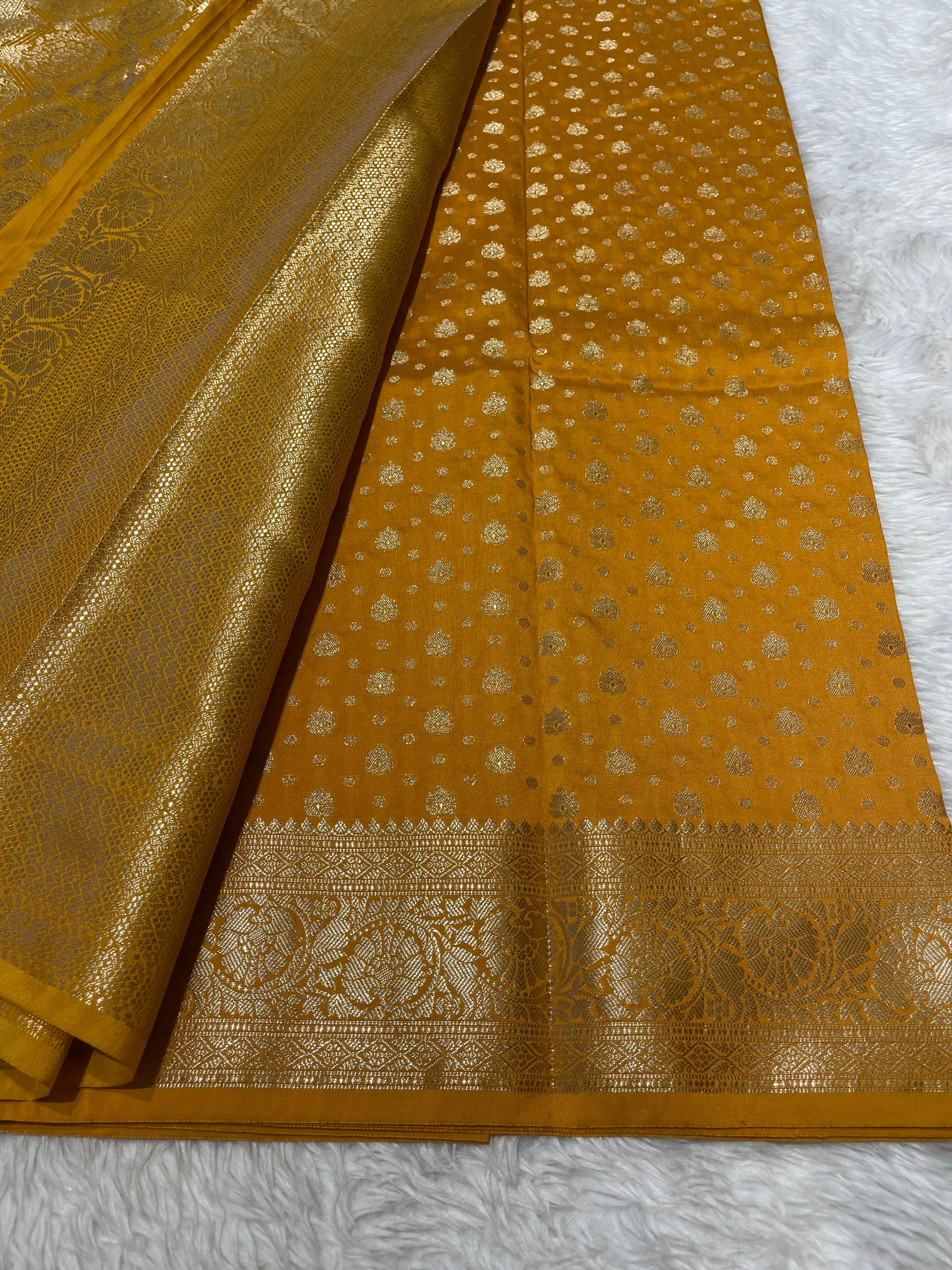ANIKA'S SEMI KATAN SILK SAREE - ASK06