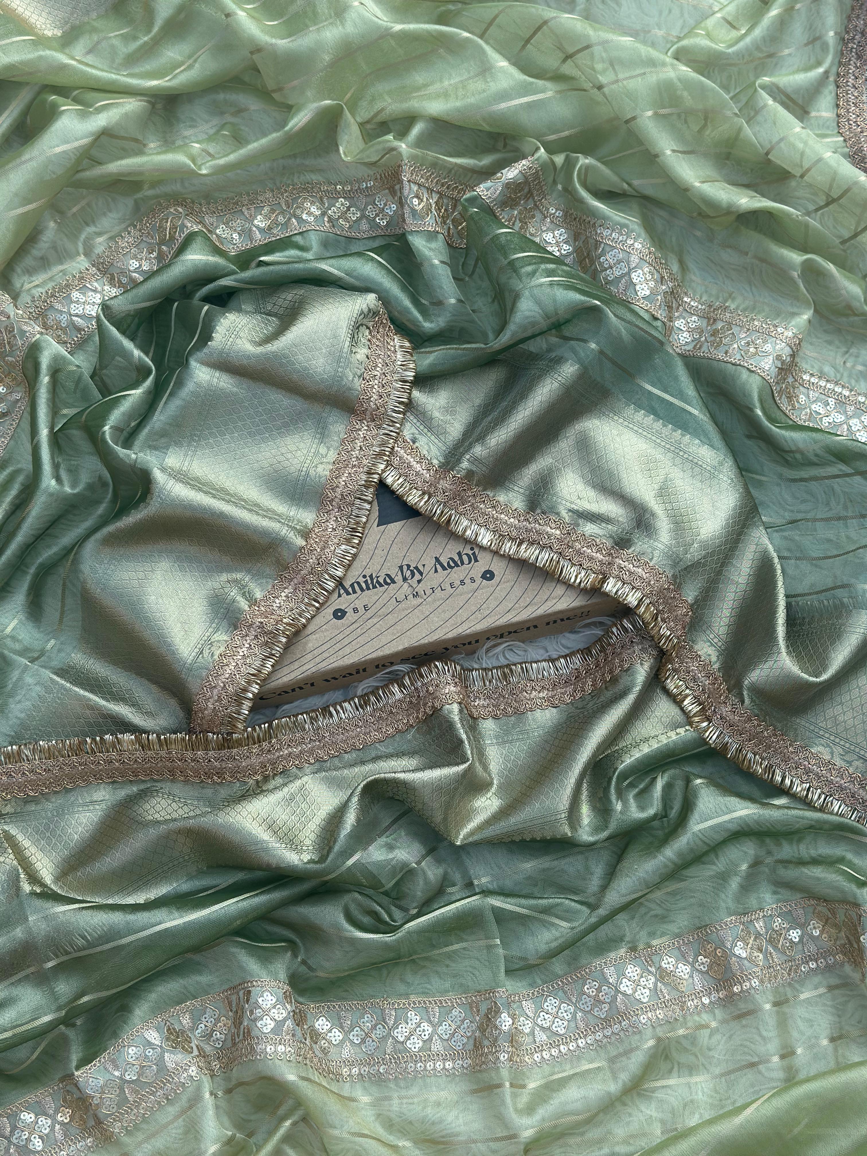 Anika's Banarasi Tissue silk saree-YARA2