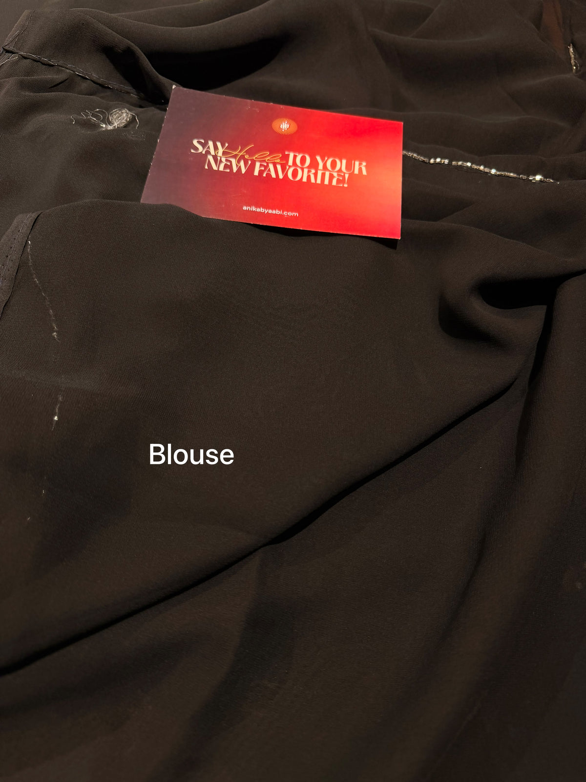 Anika's Soft Chiffon saree -Black
