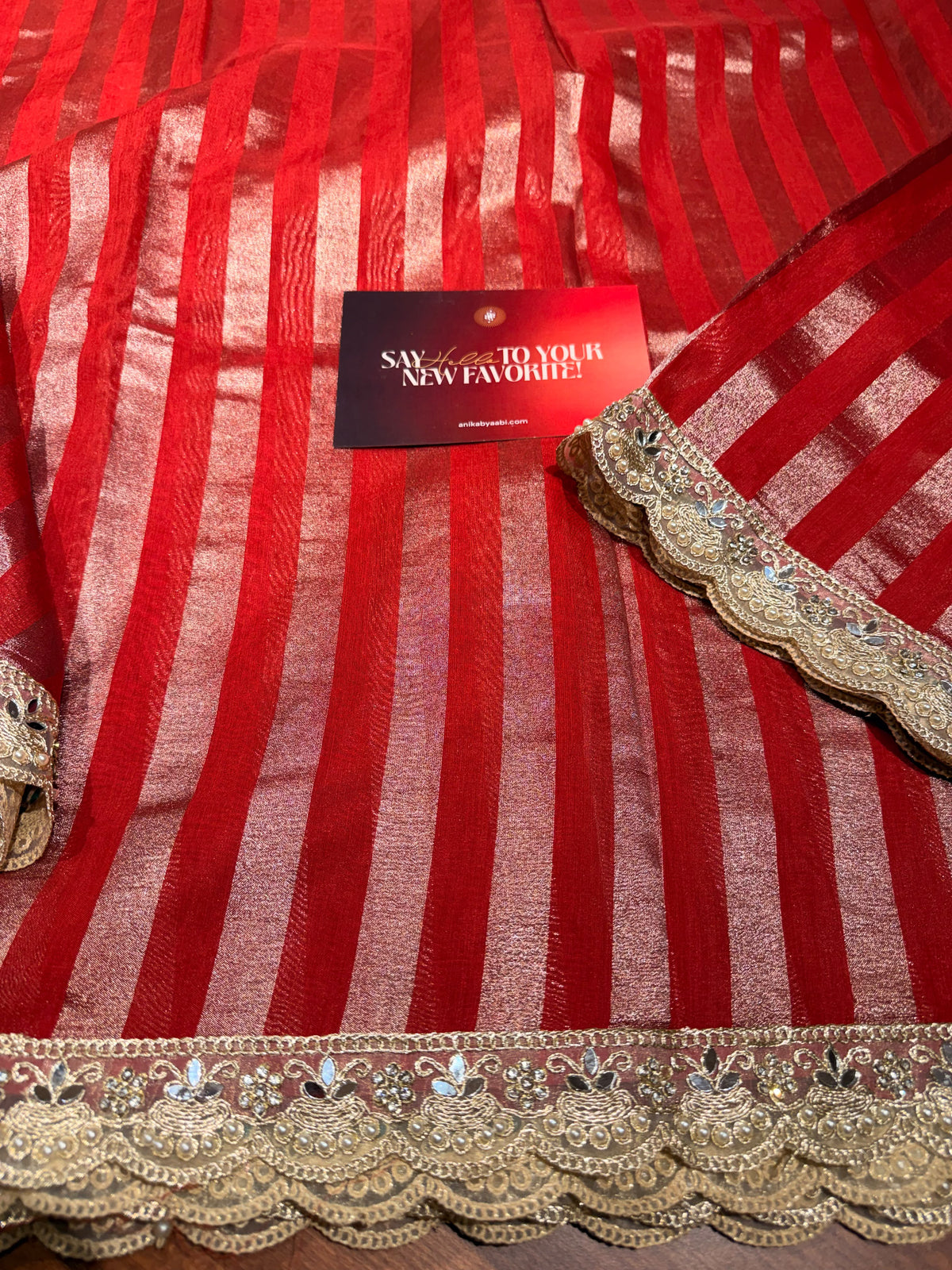 Banarasi Tissue silk saree Festive Edit - Red