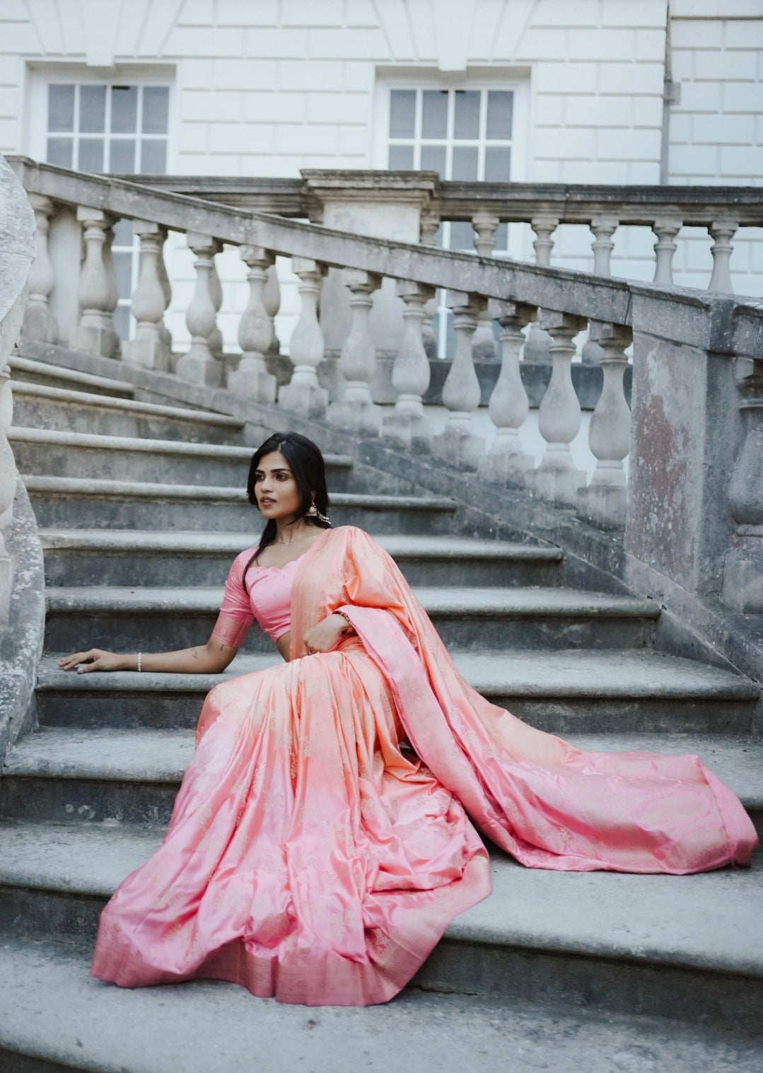 KEERTHI-PINK DELIGHT BANARASI LUXE SAREE