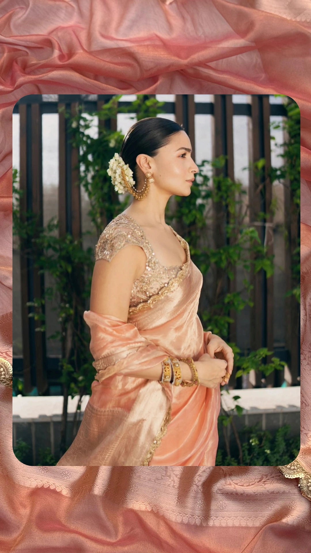 Anika's Alia bhat  Banarasi Tissue silk saree - AB27