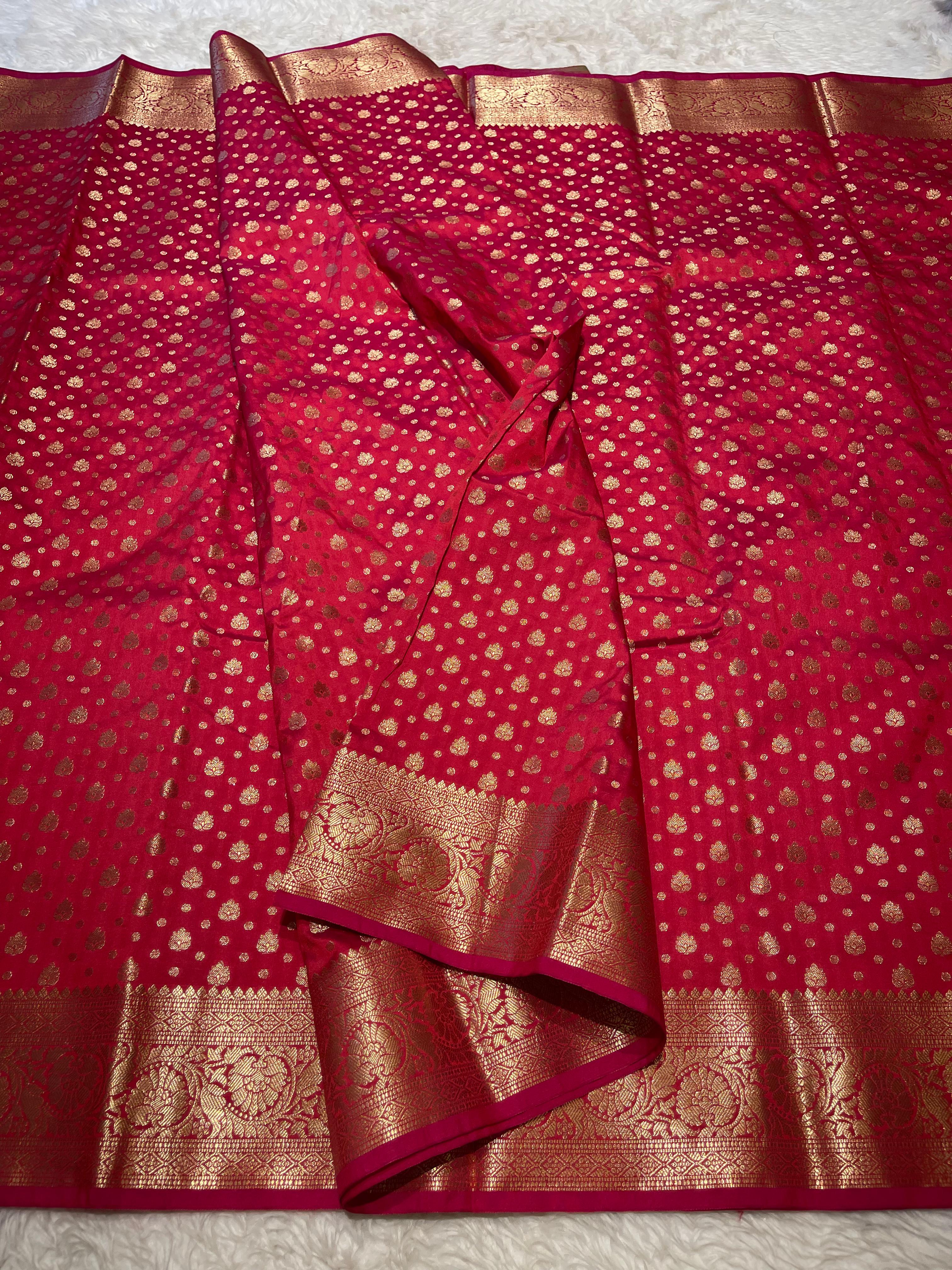 ANIKA'S SEMI KATAN SILK SAREE - ASK07