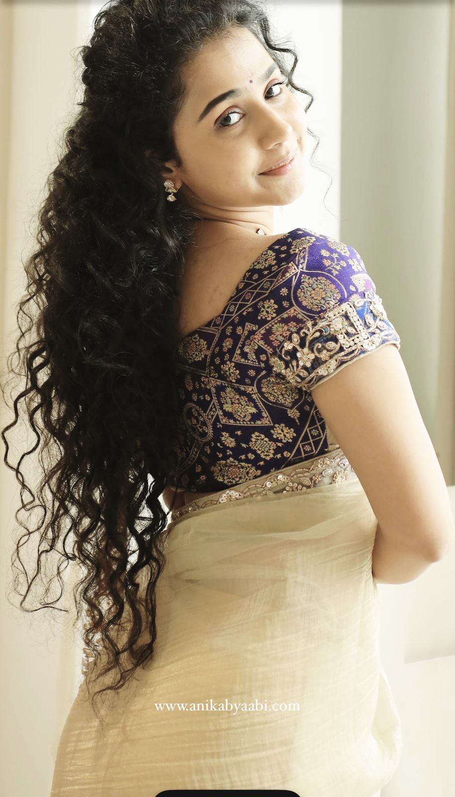 Beige Designer Saree -Anaya Festive Edit - AA42
