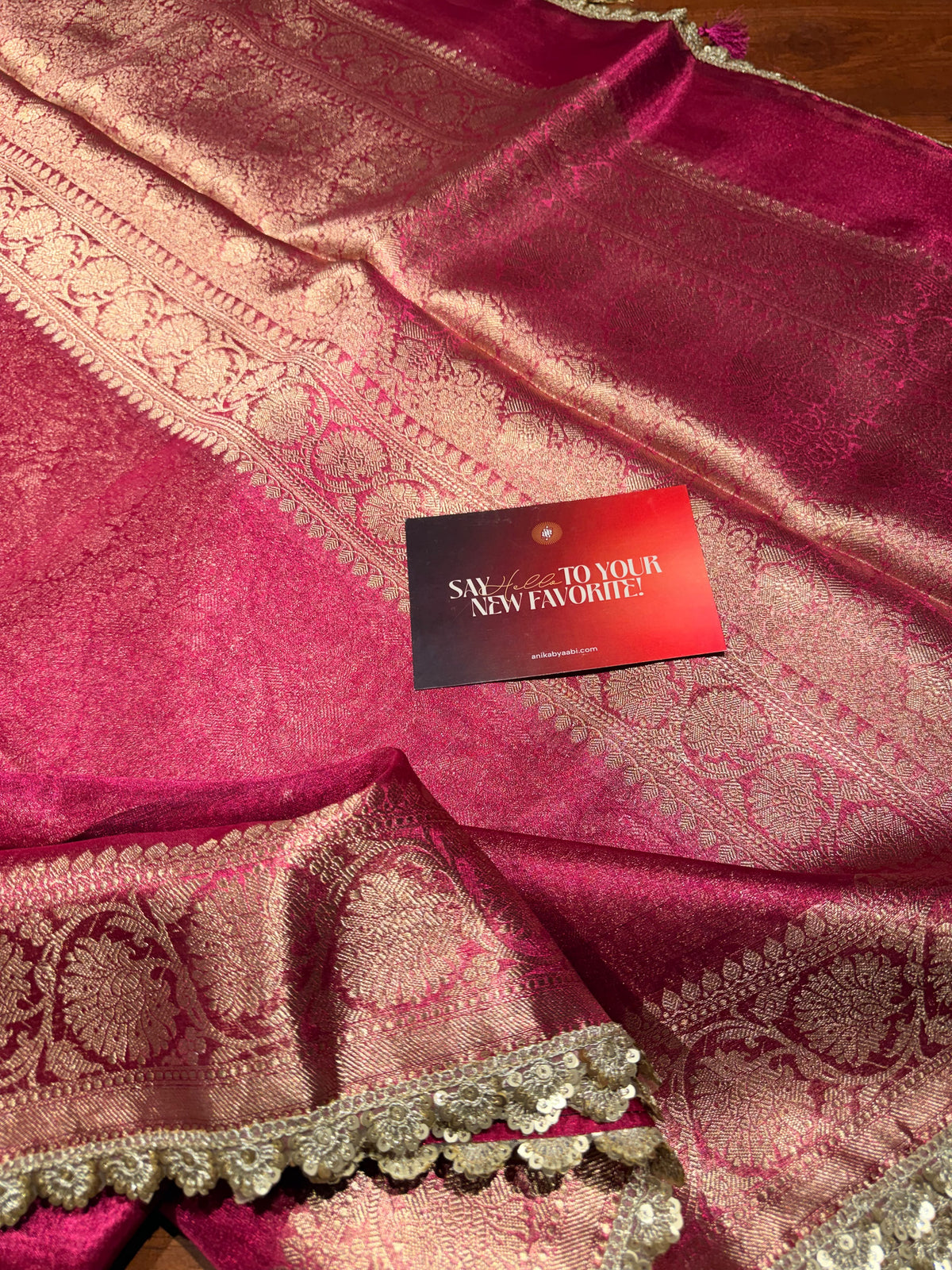 Tissue lace -pink