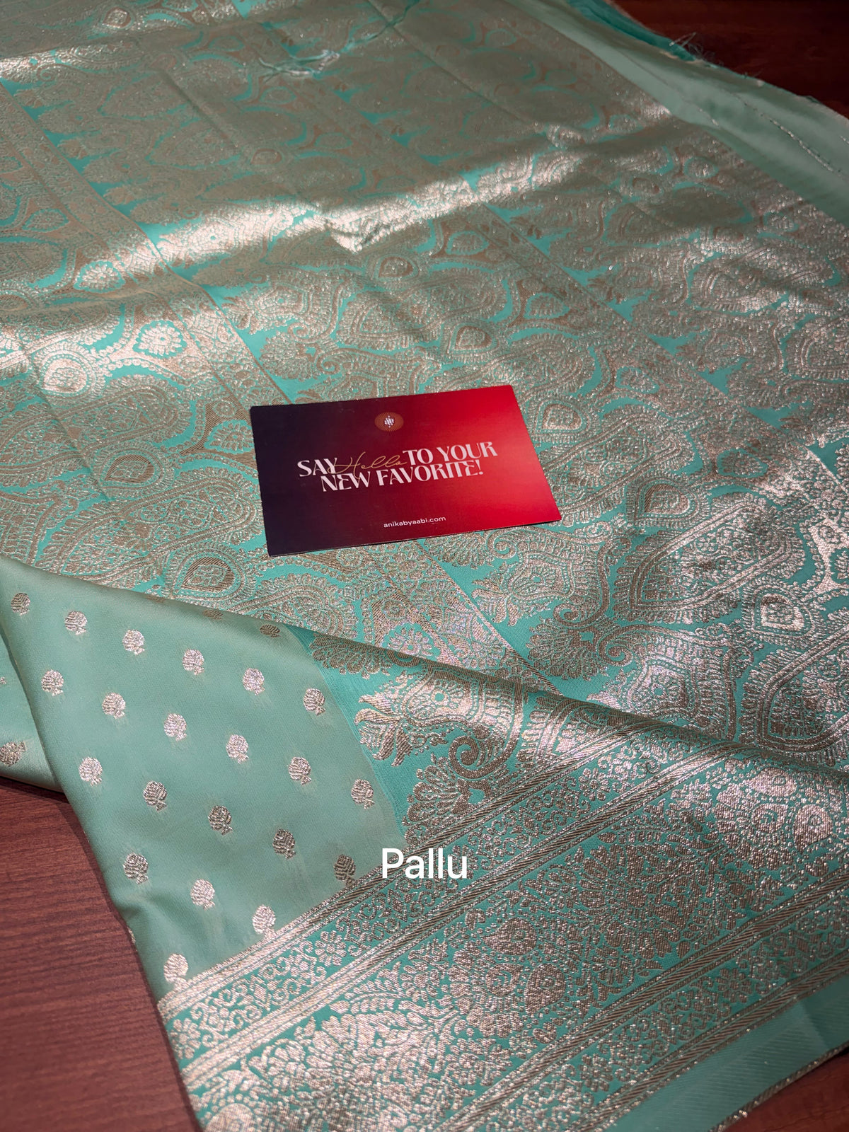 Banarasi soft silk in Teal with silver zari exclusive Edit