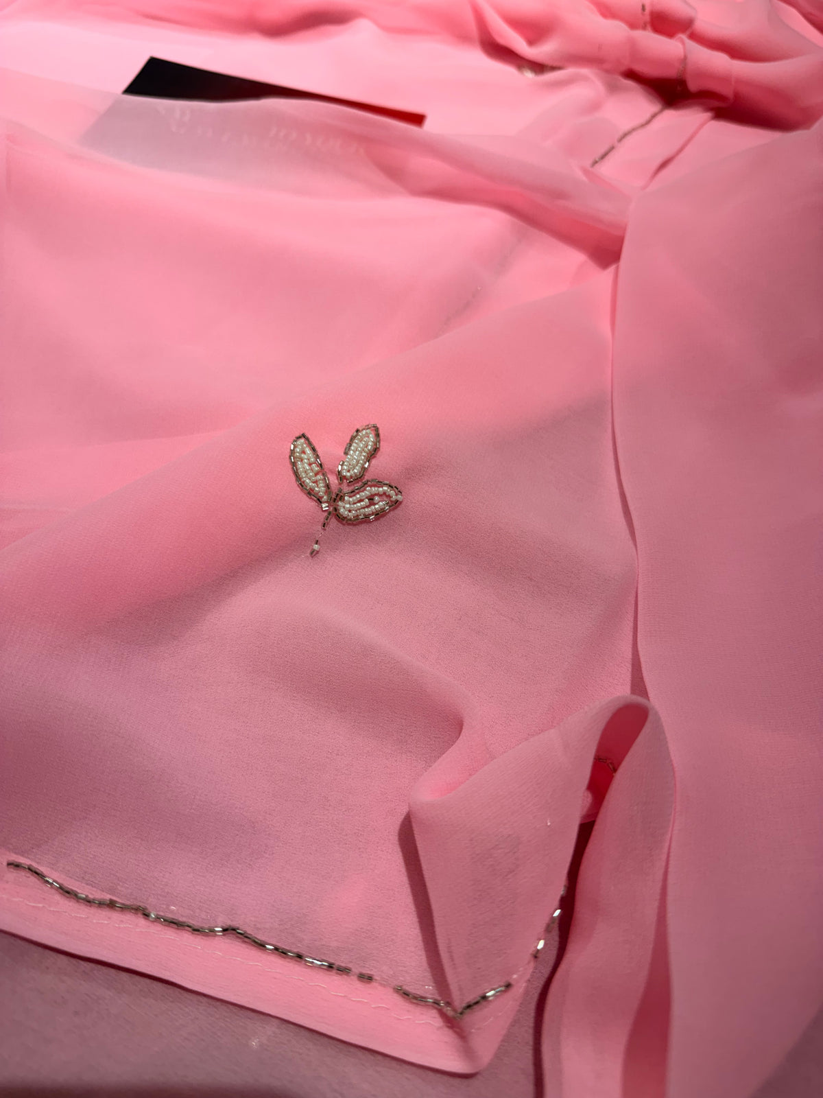 Anika's Soft Chiffon saree -Babypink