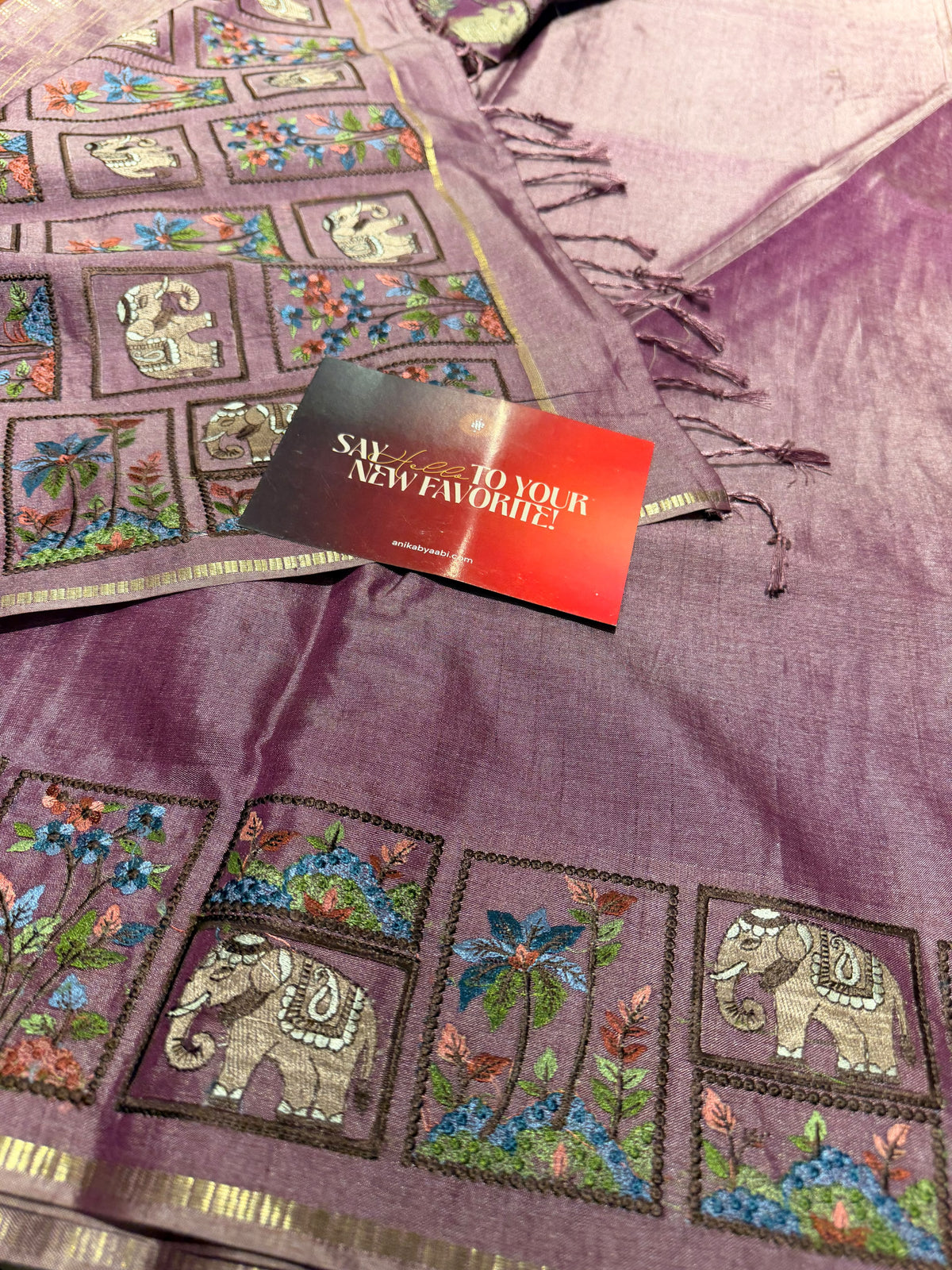 Anika's Checks Elephant Saree 02