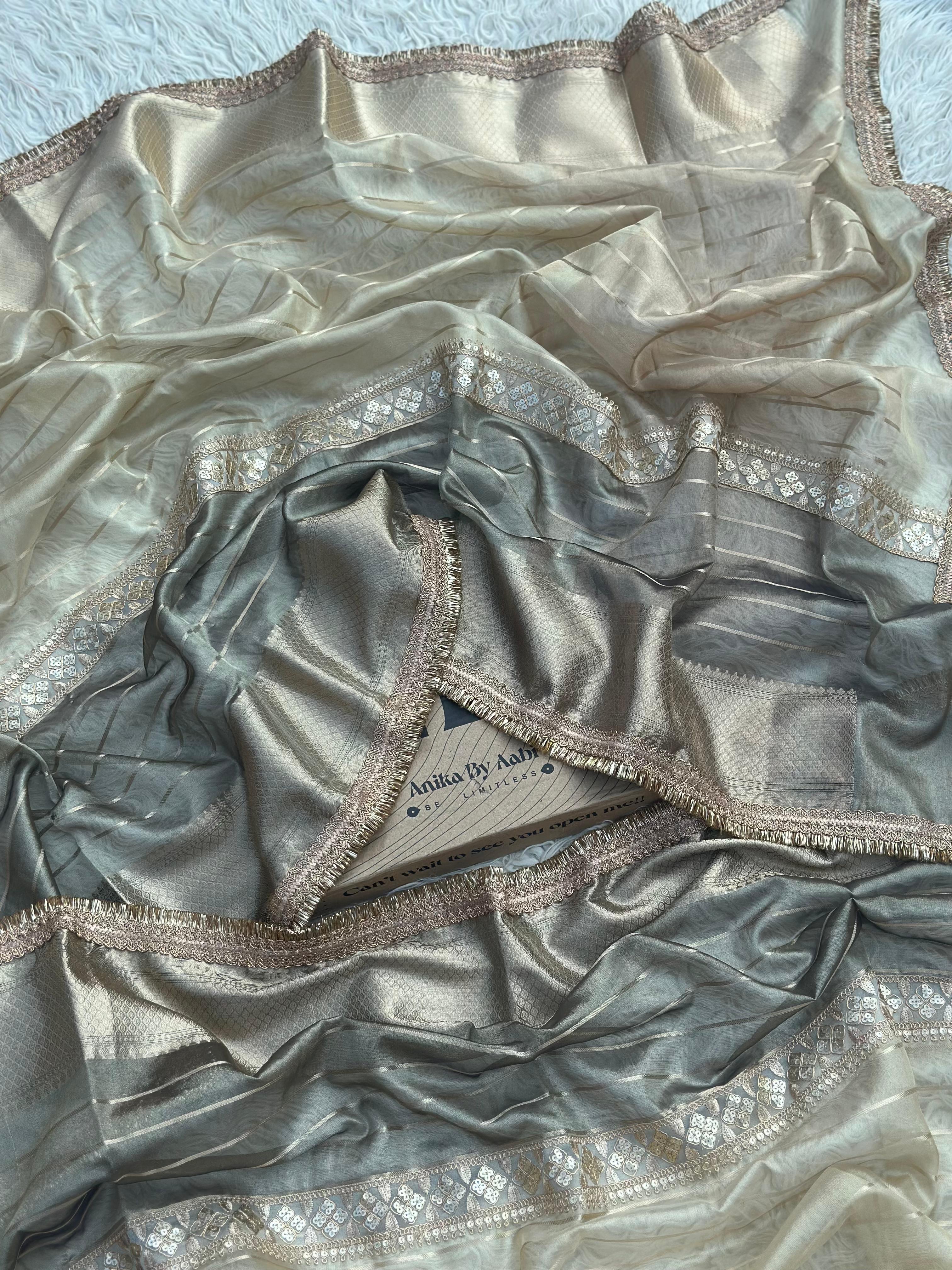 Anika's Banarasi Tissue silk saree-YARA3