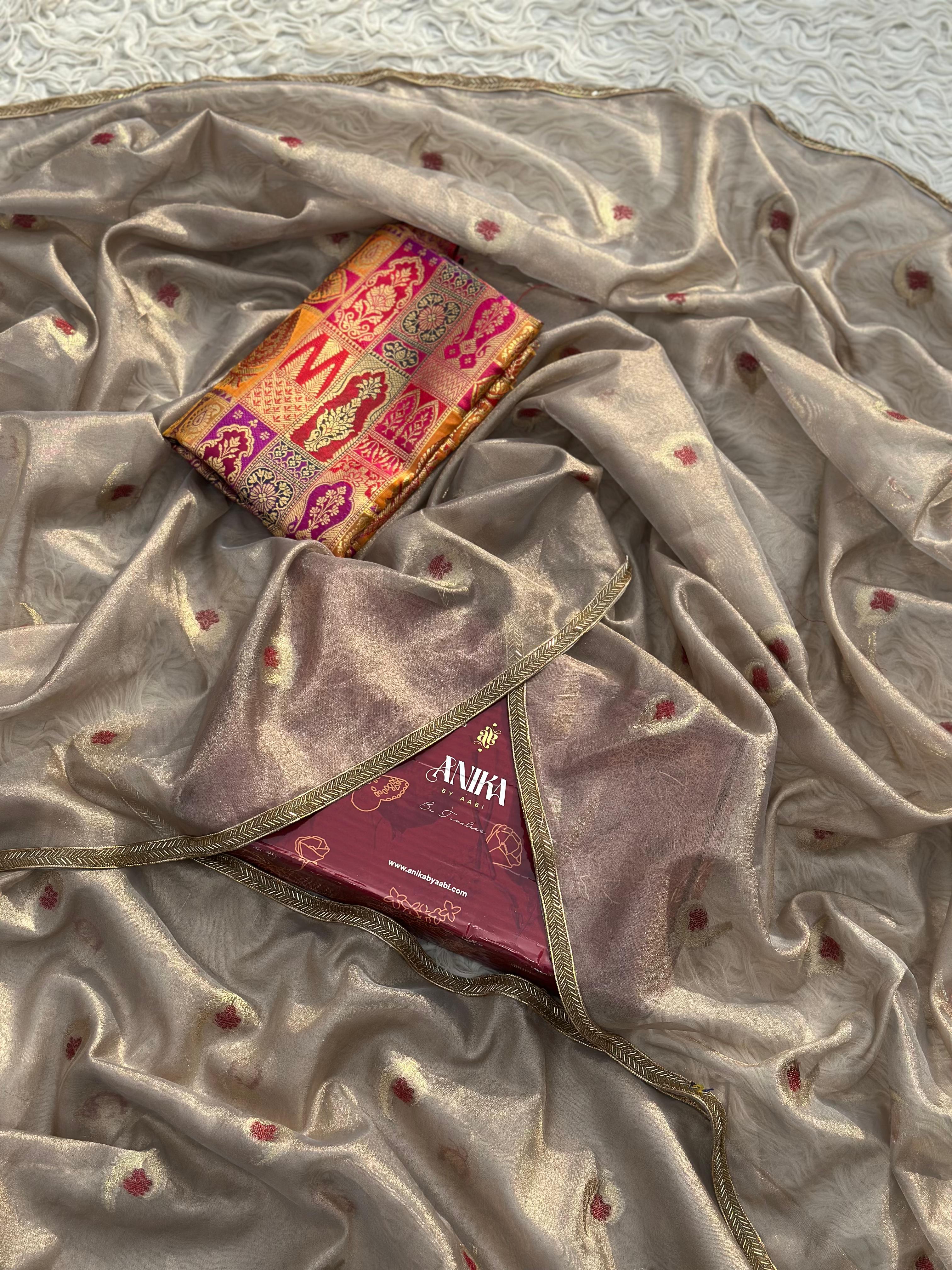 Beige Gold Tissue  -Anika's Exclusive Edit