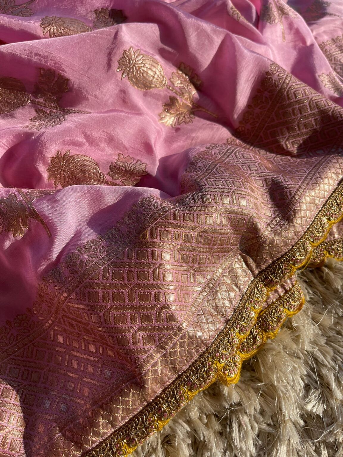 Suha Pink Saree Anika By Aabi